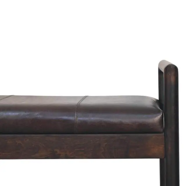Alt view image 3 of 7 - Solid Wood Gridline Bench