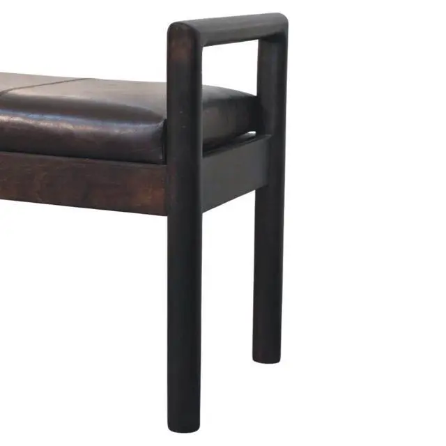 Alt view image 4 of 7 - Solid Wood Gridline Bench