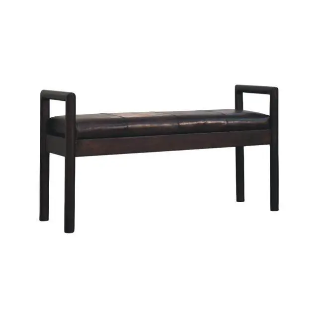 Alt view image 5 of 7 - Solid Wood Gridline Bench