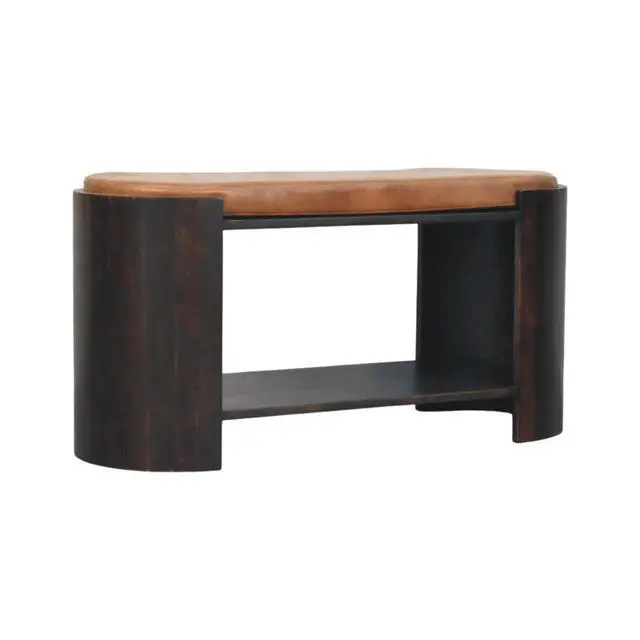 Alt view image 3 of 7 - Artisan Furniture Solid Wood Arcus Shoe Bench