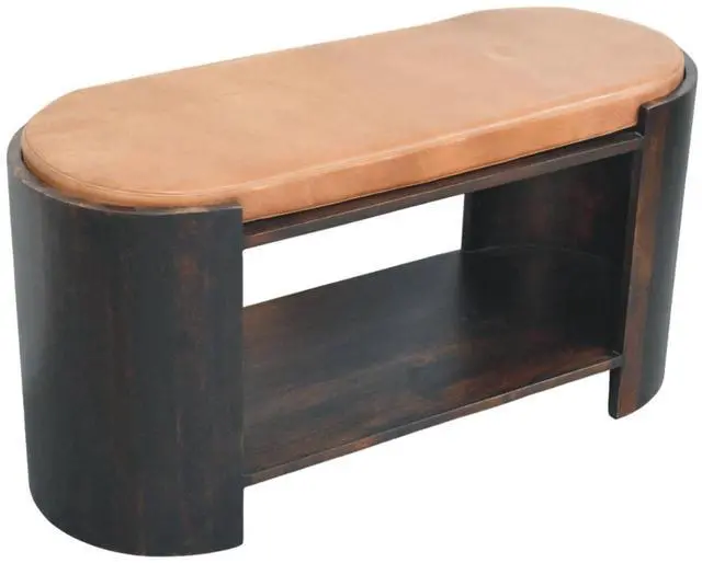 Alt view image 5 of 7 - Artisan Furniture Solid Wood Arcus Shoe Bench