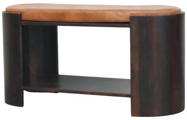 Alt view image 4 of 7 - Artisan Furniture Solid Wood Arcus Shoe Bench