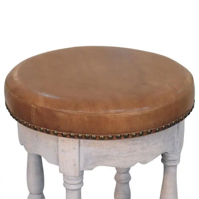 Alt view image 7 of 7 - Artisan Furniture Solid Wood Rustic Charm Stool