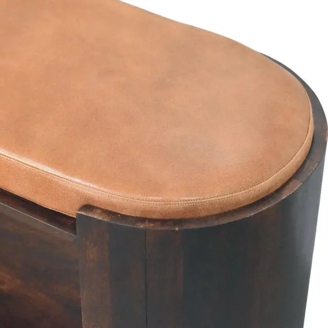 Alt view image 7 of 7 - Artisan Furniture Solid Wood Arcus Shoe Bench