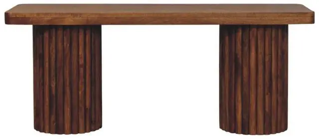 Alt view image 2 of 7 - Artisan Furniture Solid Wood Astoria Fluted Bench