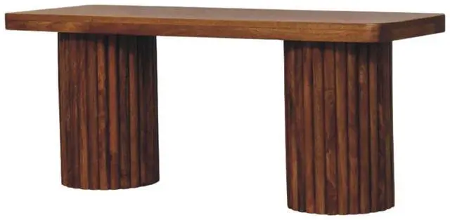 Alt view image 4 of 7 - Artisan Furniture Solid Wood Astoria Fluted Bench