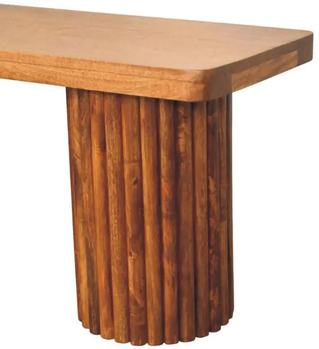 Alt view image 7 of 7 - Artisan Furniture Solid Wood Astoria Fluted Bench