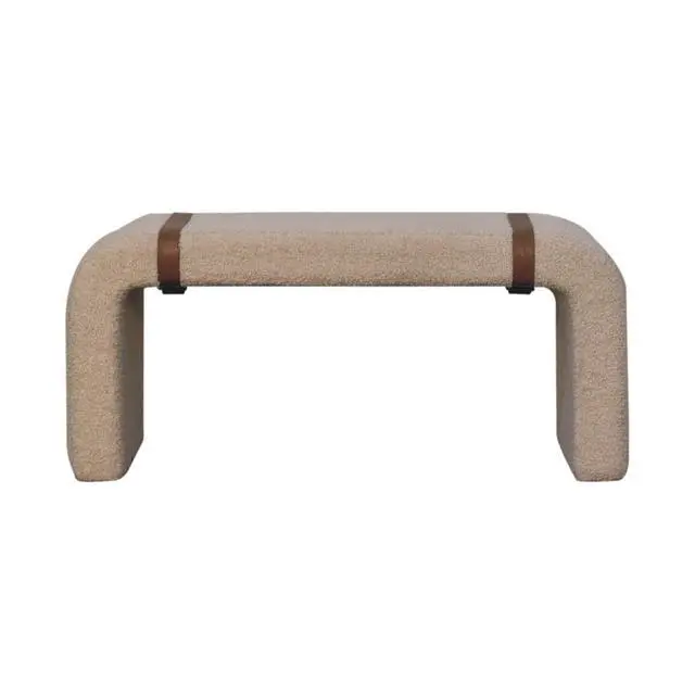 Main image of Boucle Leather Strap Bench