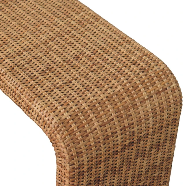 Alt view image 5 of 7 - Rattan Weave Bench