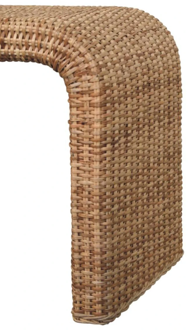Alt view image 7 of 7 - Rattan Weave Bench