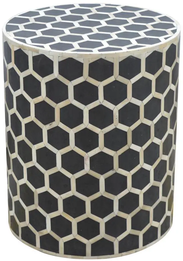 Alt view image 6 of 7 - Bone Inlay Occasional Stool