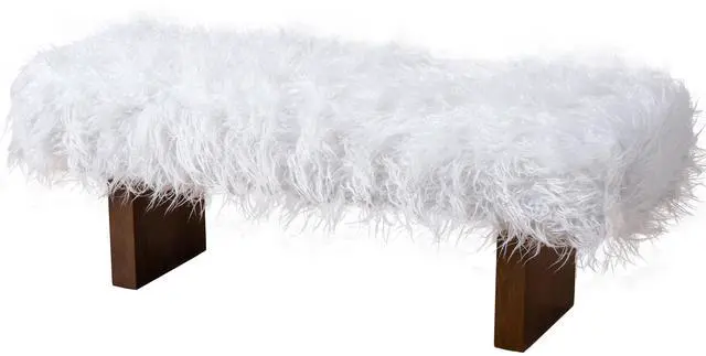 Main image of Henley Bench in White Khaki Fur