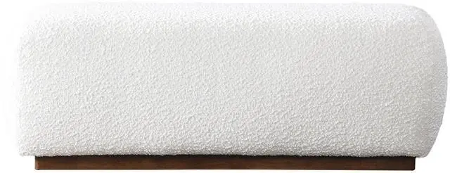 Alt view image 4 of 7 - Kelvin Ivory Boucle Bench