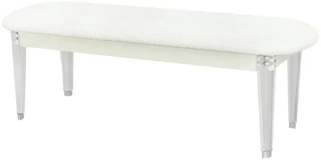Alt view image 3 of 5 - Nora Beige Bedroom Bench