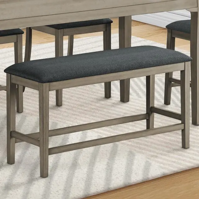 Alt view image 2 of 5 - Bench, 42" Rectangular, Dining Room, Kitchen, Upholstered, Wood, Transitional