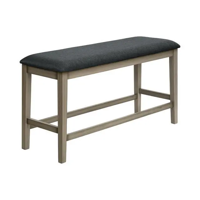 Alt view image 5 of 5 - Bench, 42" Rectangular, Dining Room, Kitchen, Upholstered, Wood, Transitional