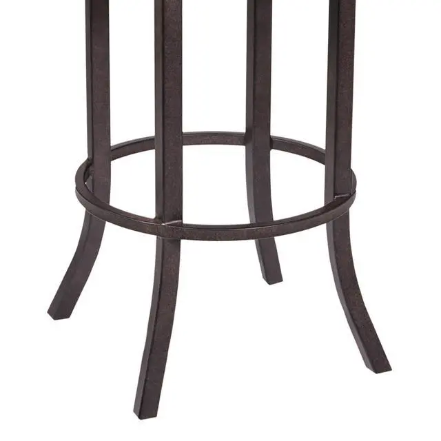 Alt view image 5 of 5 - Mivara 30" Barstool in Auburn Bay finish with Brown Pu upholstery