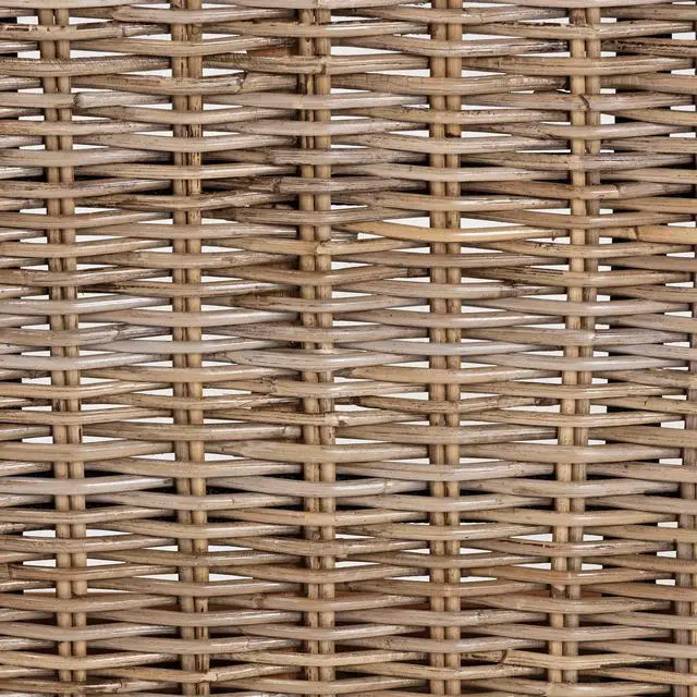Alt view image 6 of 7 - Modern Bohemian Natural Kubu Rattan and Grey Acacia Wood Accent Bench