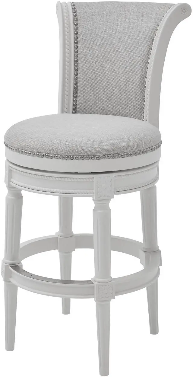 Main image of 31in. Wood Bar-Height Swivel Barstool with High-Back, 1PC