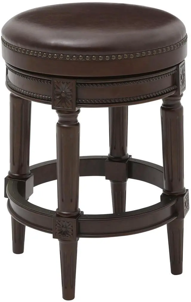 Main image of 26in. Wood Backless Counter-Height Swivel Barstool, 1PC