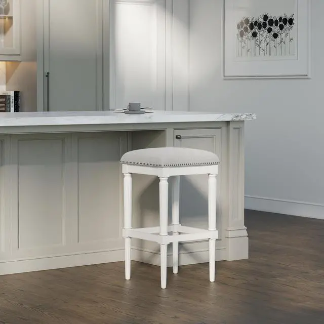 Alt view image 4 of 7 - 31"H Square Bar Stool, White, 1PC