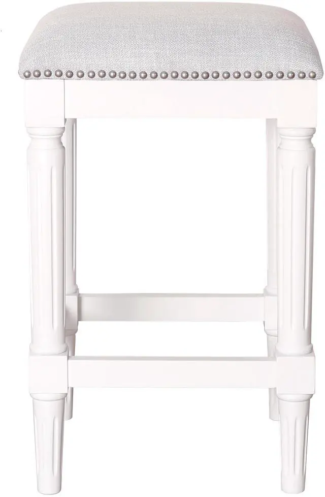 Main image of 27"H Square Counter Stool, White, 1PC
