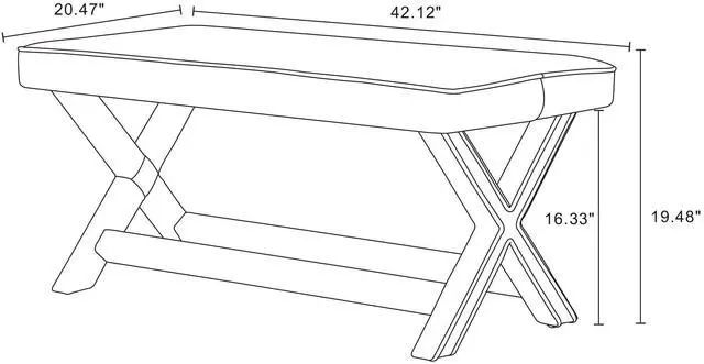 Alt view image 3 of 7 - Accent Bench in Blue