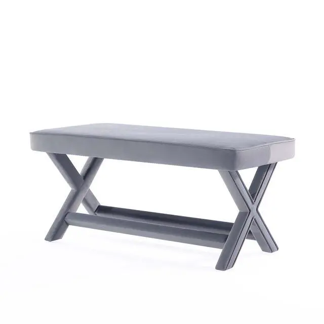 Alt view image 7 of 7 - Accent Bench in Gray