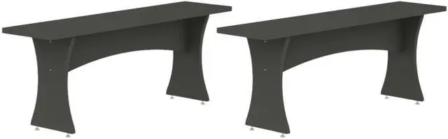 Main image of Dining Bench - Set of 2 in Charcoal Gray