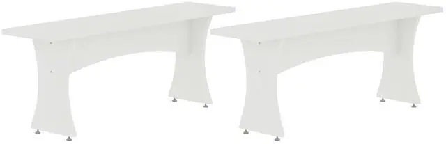 Main image of Dining Bench - Set of 2 in White