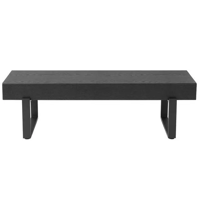 Alt view image 6 of 7 - 59" Wood Bench for Bedroom End of Bed, Farmhouse Indoor Kitchen Table Benches,Versatile Modern Shoe Bench for Entryway, Black