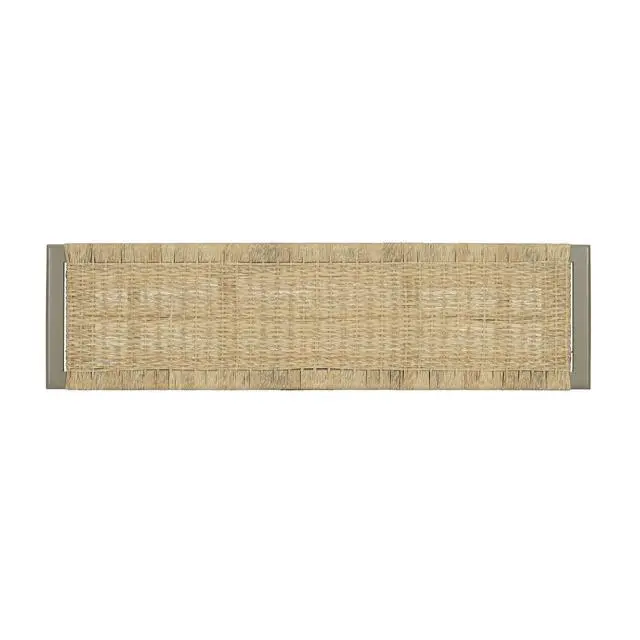 Alt view image 3 of 7 - Farmhouse Modern Solid Wood Rattan Bench - 59 Inch Indoor & Covered Outdoor Bench Champagne Finish Multi-Functional Design