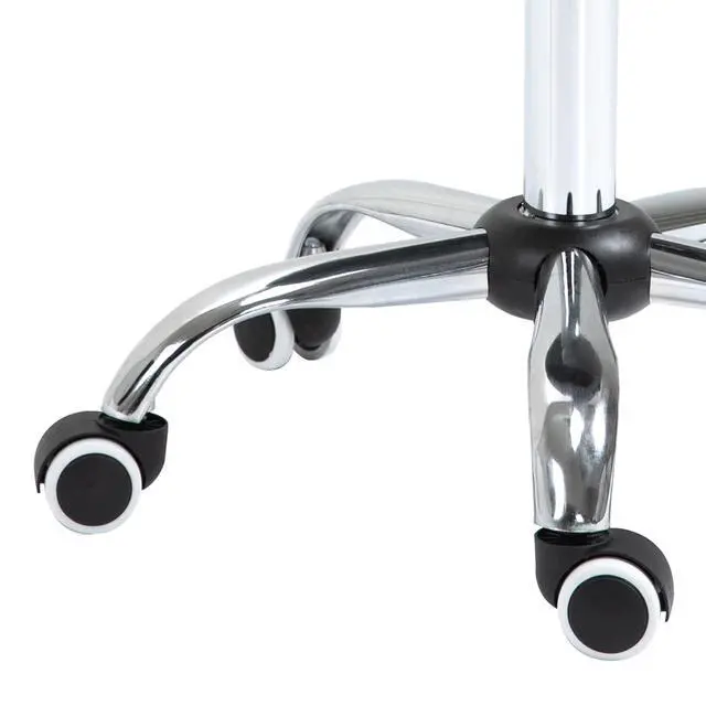 Alt view image 2 of 7 - Ergonomic Rolling Saddle Stool PU Leather Hydraulic Spa Stool Height Adjustable Swivel Drafting Medical Salon Chair, Grey