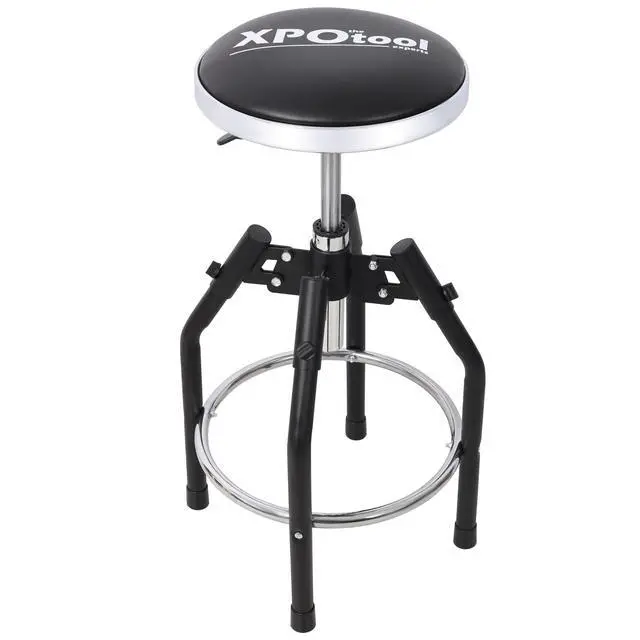 Alt view image 2 of 7 - Heavy Duty Adjustable Hydraulic Shop Stool,Adjustable Mechanic Stool,Foot Rest Stool,360° Swivel