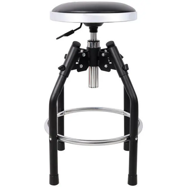 Alt view image 3 of 7 - Heavy Duty Adjustable Hydraulic Shop Stool,Adjustable Mechanic Stool,Foot Rest Stool,360° Swivel