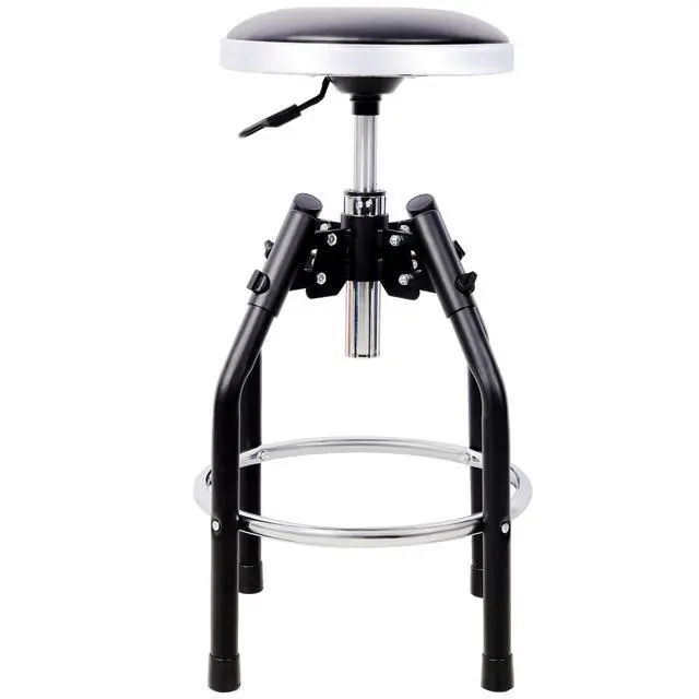 Alt view image 4 of 7 - Heavy Duty Adjustable Hydraulic Shop Stool,Adjustable Mechanic Stool,Foot Rest Stool,360° Swivel
