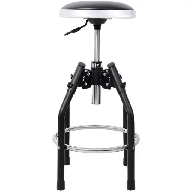 Alt view image 5 of 7 - Heavy Duty Adjustable Hydraulic Shop Stool,Adjustable Mechanic Stool,Foot Rest Stool,360° Swivel