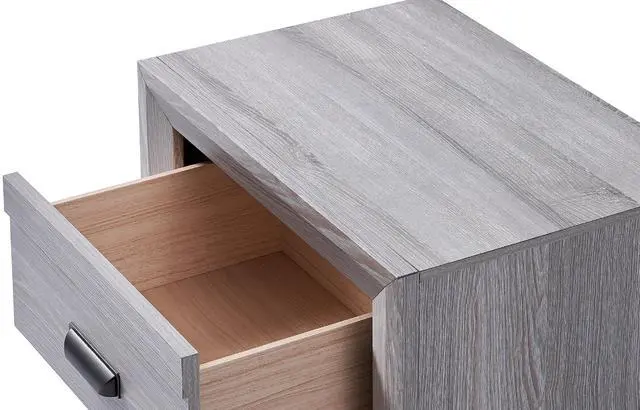 Alt view image 4 of 5 - 1Pc Contemporary Five Drawers Chest Gray Driftwood Finish Rustic Finish Bedroom Wooden Furniture