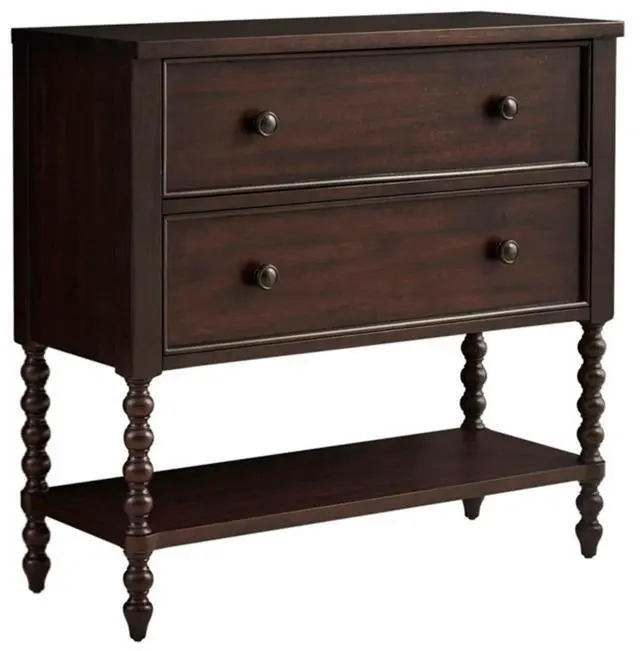 Alt view image 4 of 6 - 2 Drawer Accent Chest Morocco Brown