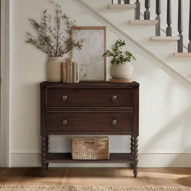 Alt view image 6 of 6 - 2 Drawer Accent Chest Morocco Brown