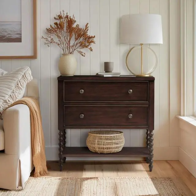Alt view image 2 of 6 - 2 Drawer Accent Chest Morocco Brown