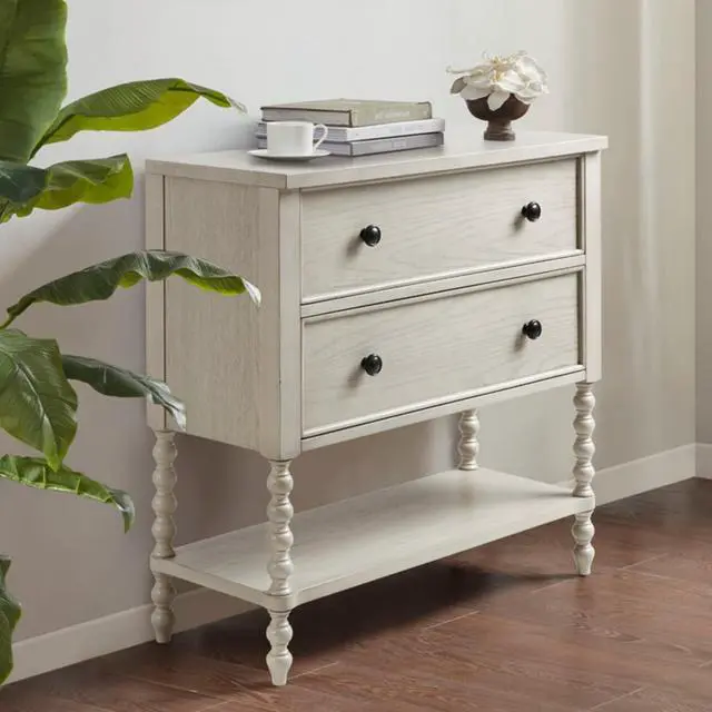 Alt view image 6 of 7 - 2 Drawer Accent Chest Antique Cream