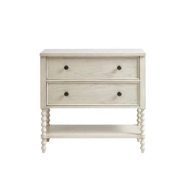 Alt view image 7 of 7 - 2 Drawer Accent Chest Antique Cream