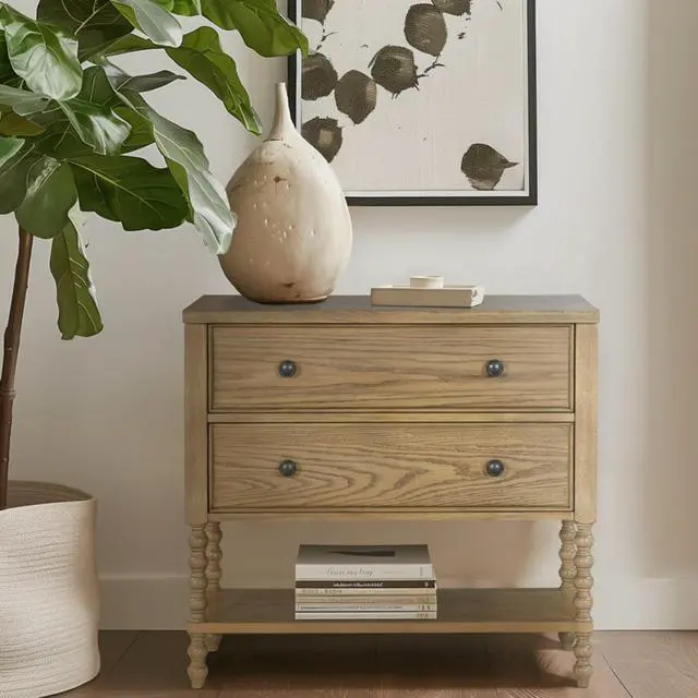 Alt view image 2 of 7 - 2 Drawer Accent Chest Natural See below