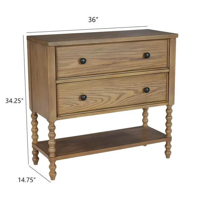 Alt view image 3 of 7 - 2 Drawer Accent Chest Natural See below