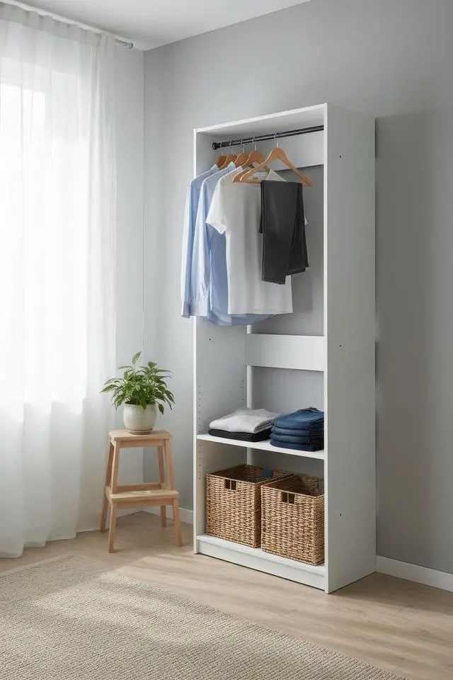 Alt view image 2 of 7 - Prosper 32" White Wood Walk-in Closet with One Rod