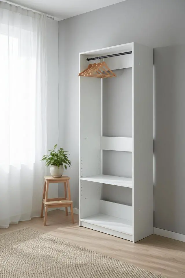 Alt view image 3 of 7 - Prosper 32" White Wood Walk-in Closet with One Rod