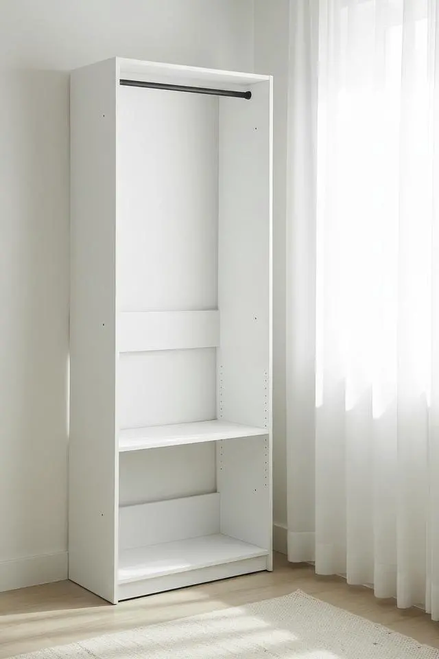 Alt view image 5 of 7 - Prosper 32" White Wood Walk-in Closet with One Rod