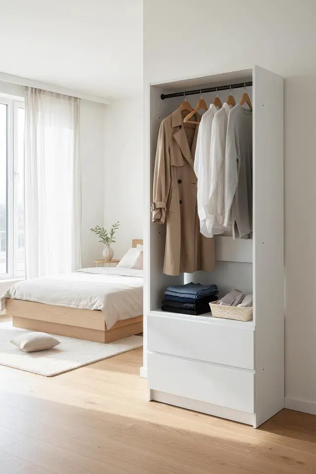 Alt view image 2 of 7 - Prosper 32" White Wood Walk-in Closet with Two Drawers