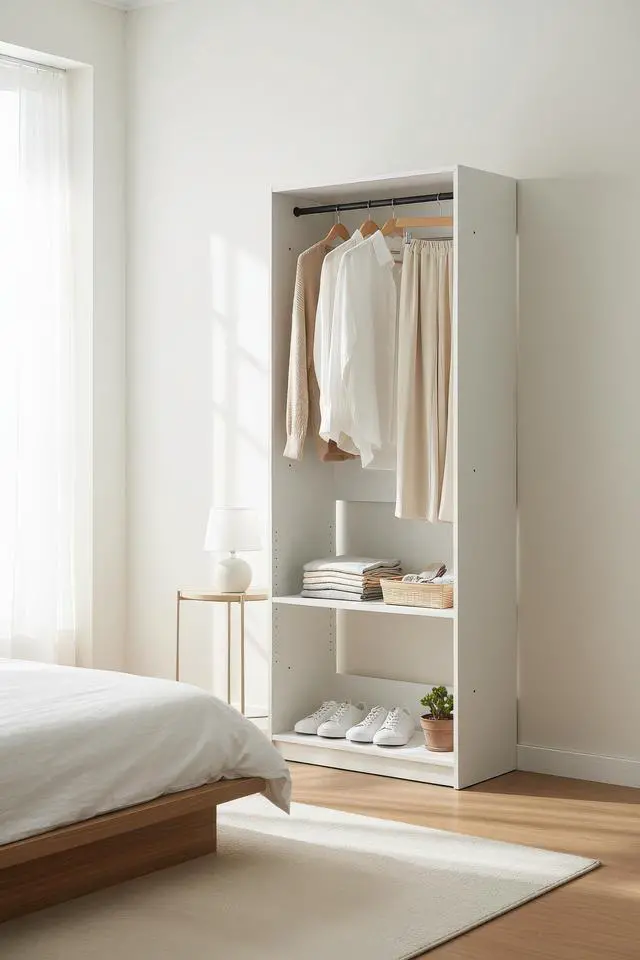 Alt view image 6 of 7 - Prosper 32" White Wood Walk-in Closet with One Rod